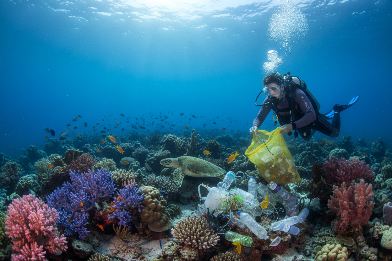 Coral Reef Conservation Diver